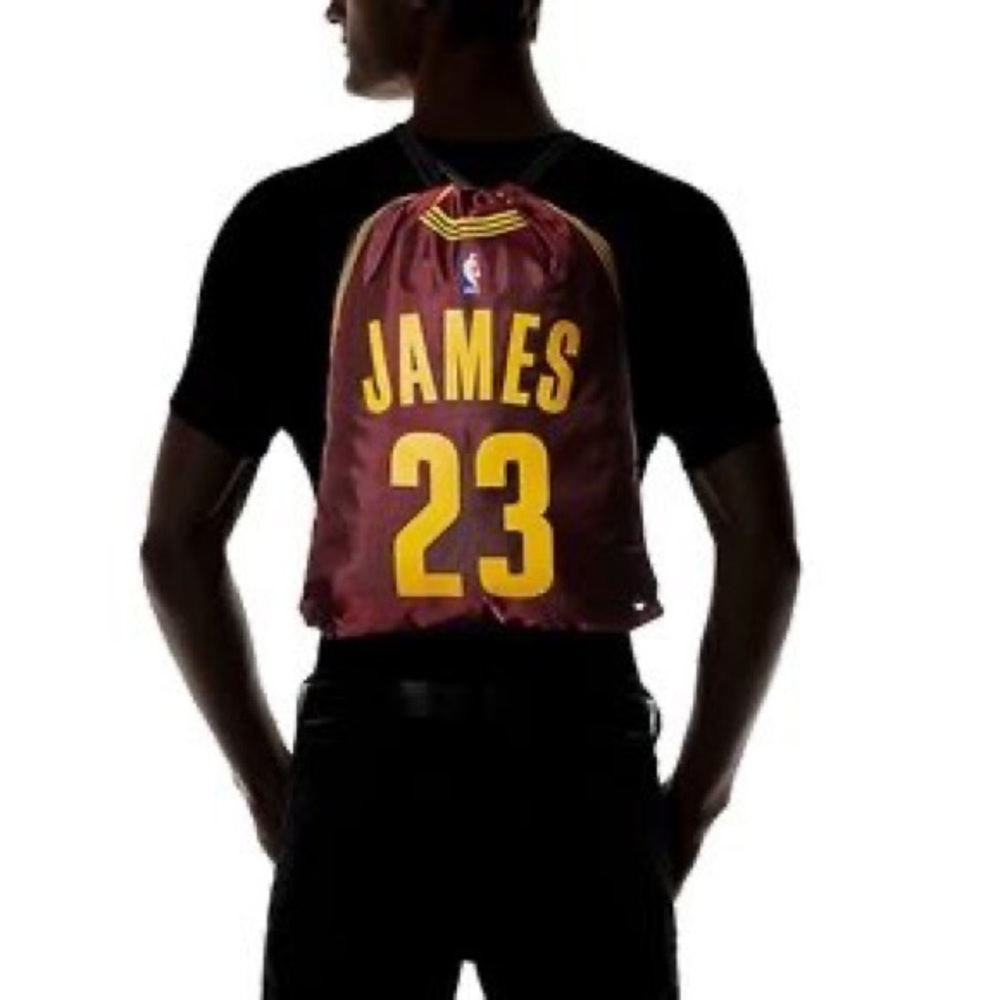 NWT 🏀 Cleveland Cavaliers Lebron James Drawstring Bag